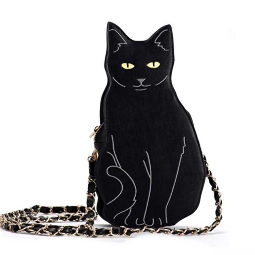 Wicked Black Cat Purse /Clutch